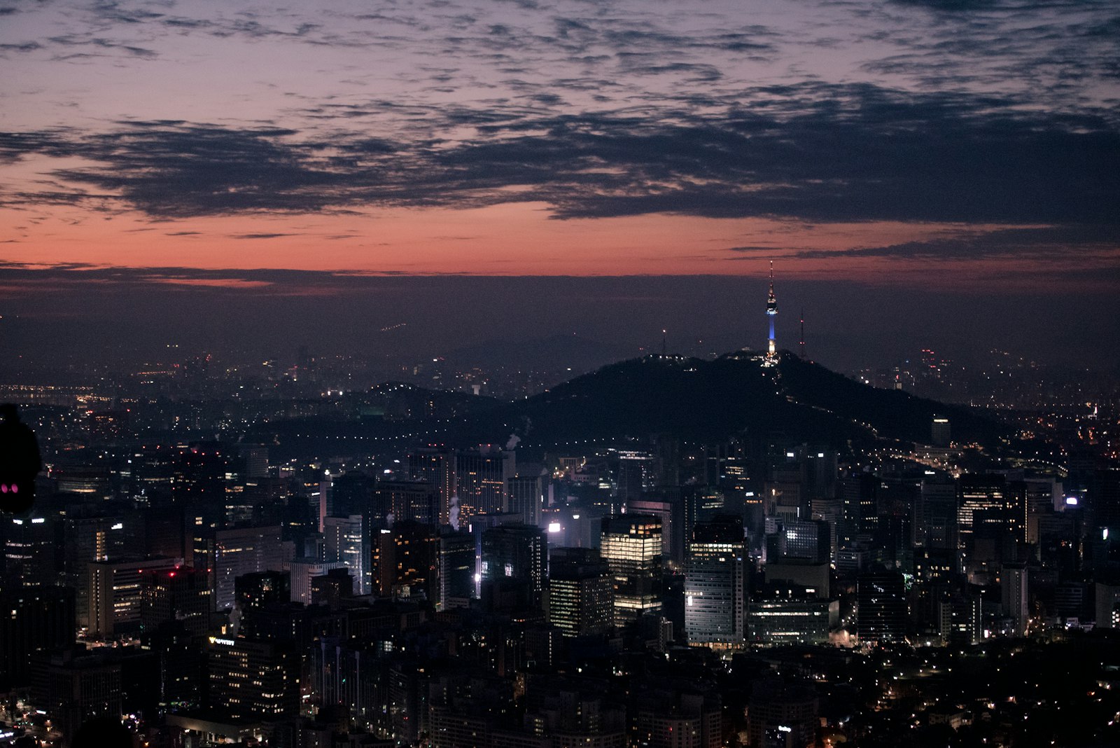 Seoul skyline at night